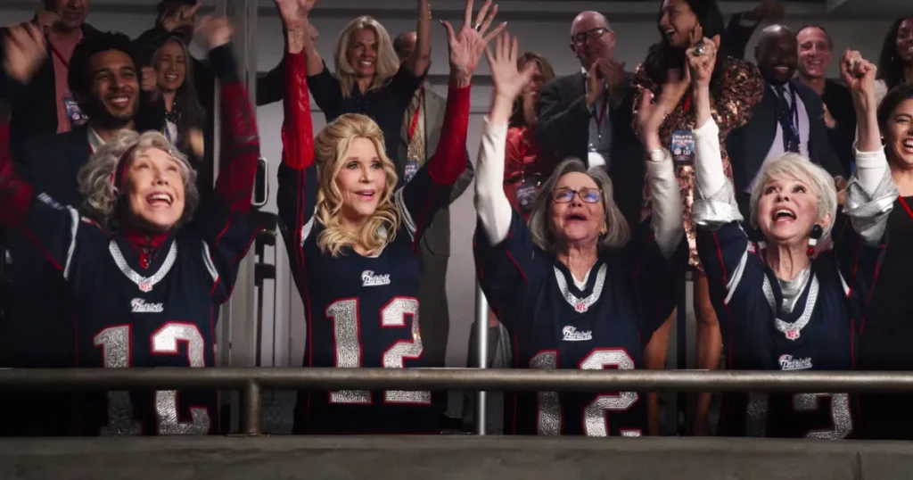 Patriots celebrate triumphantly in a stadium, showcasing the spirit of "Good 3-Letter Clan Names" among fans.